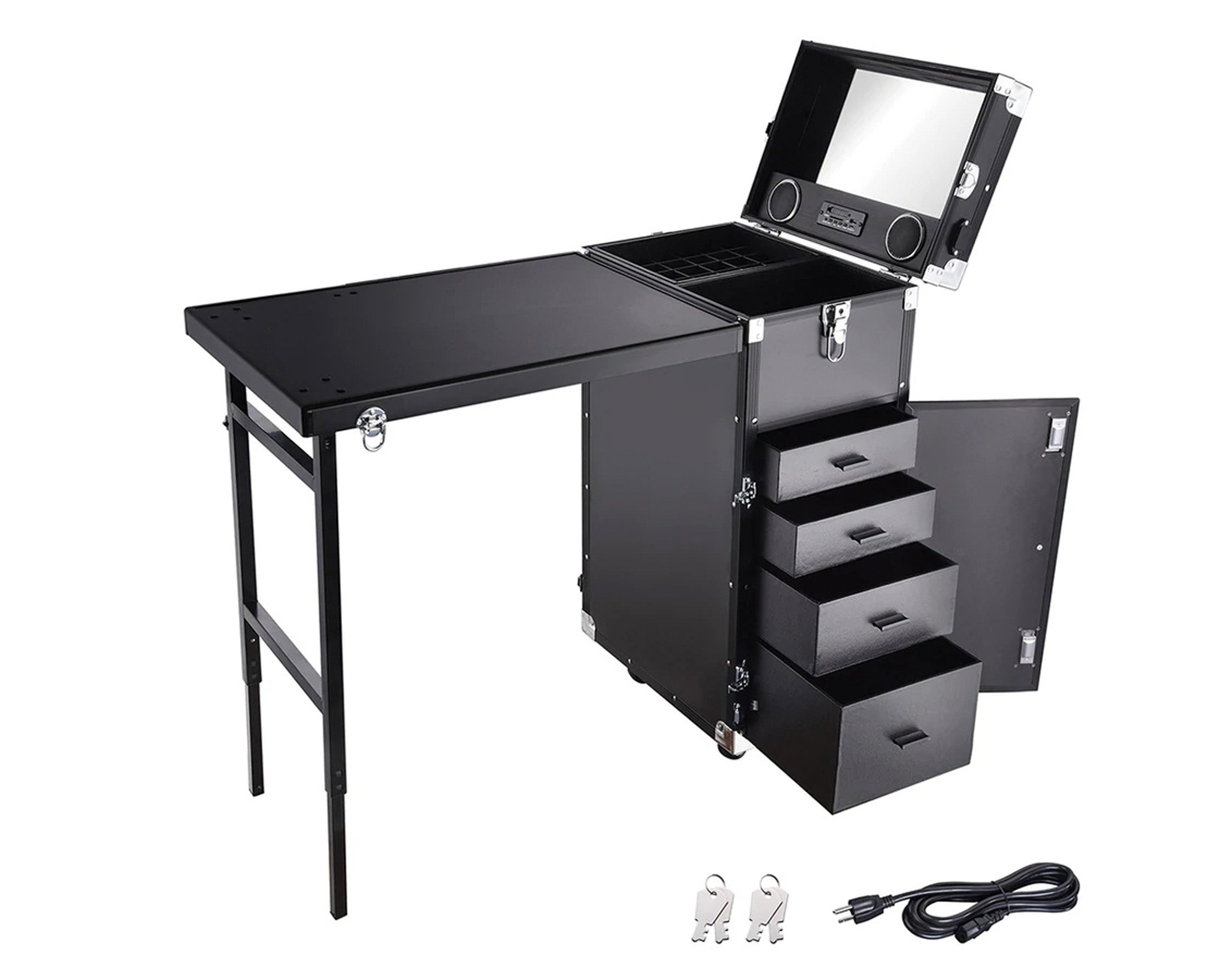 Maleta Estación de Manicure Profesional con mesa plegable