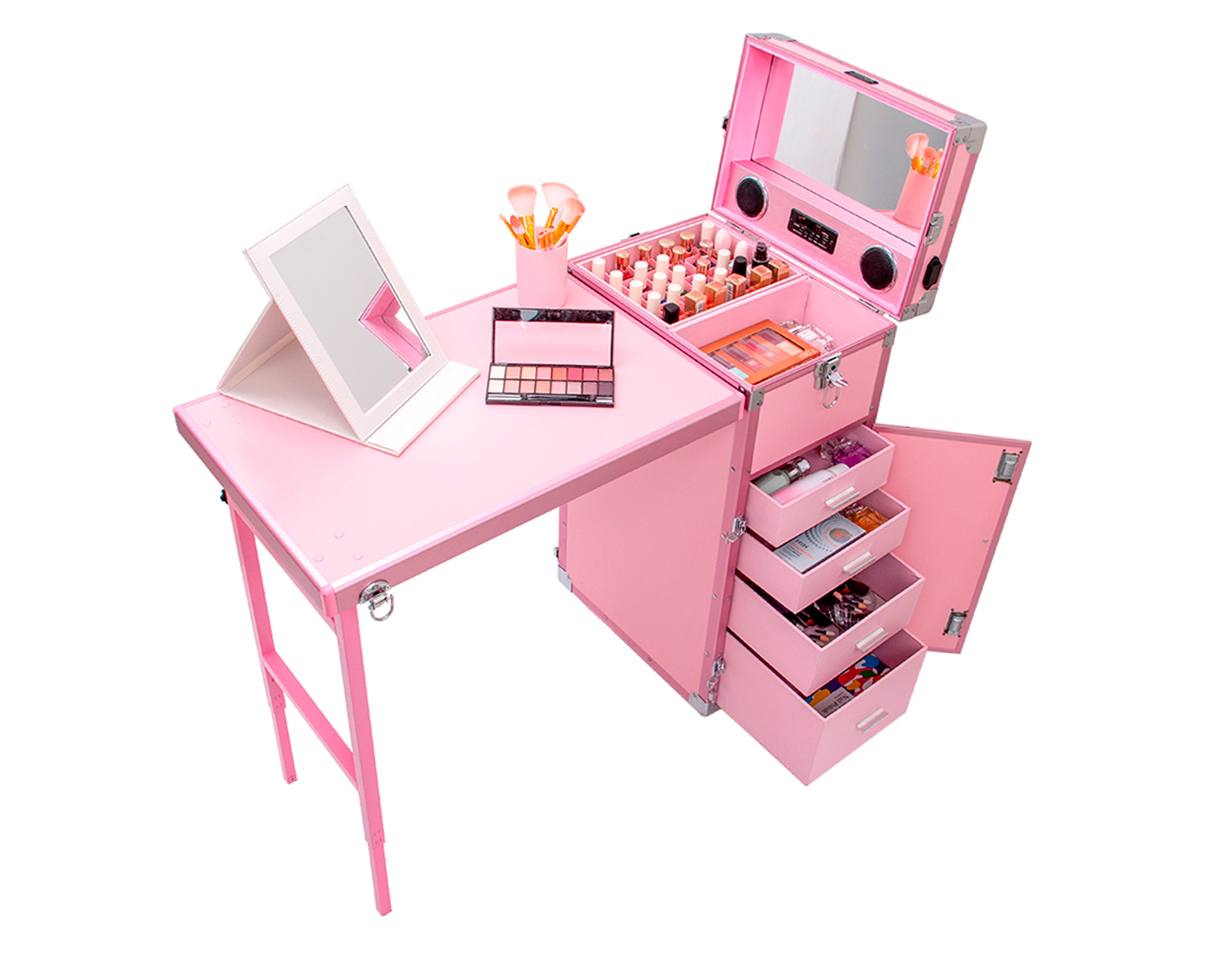 Maleta Estación de Manicure Profesional con mesa plegable