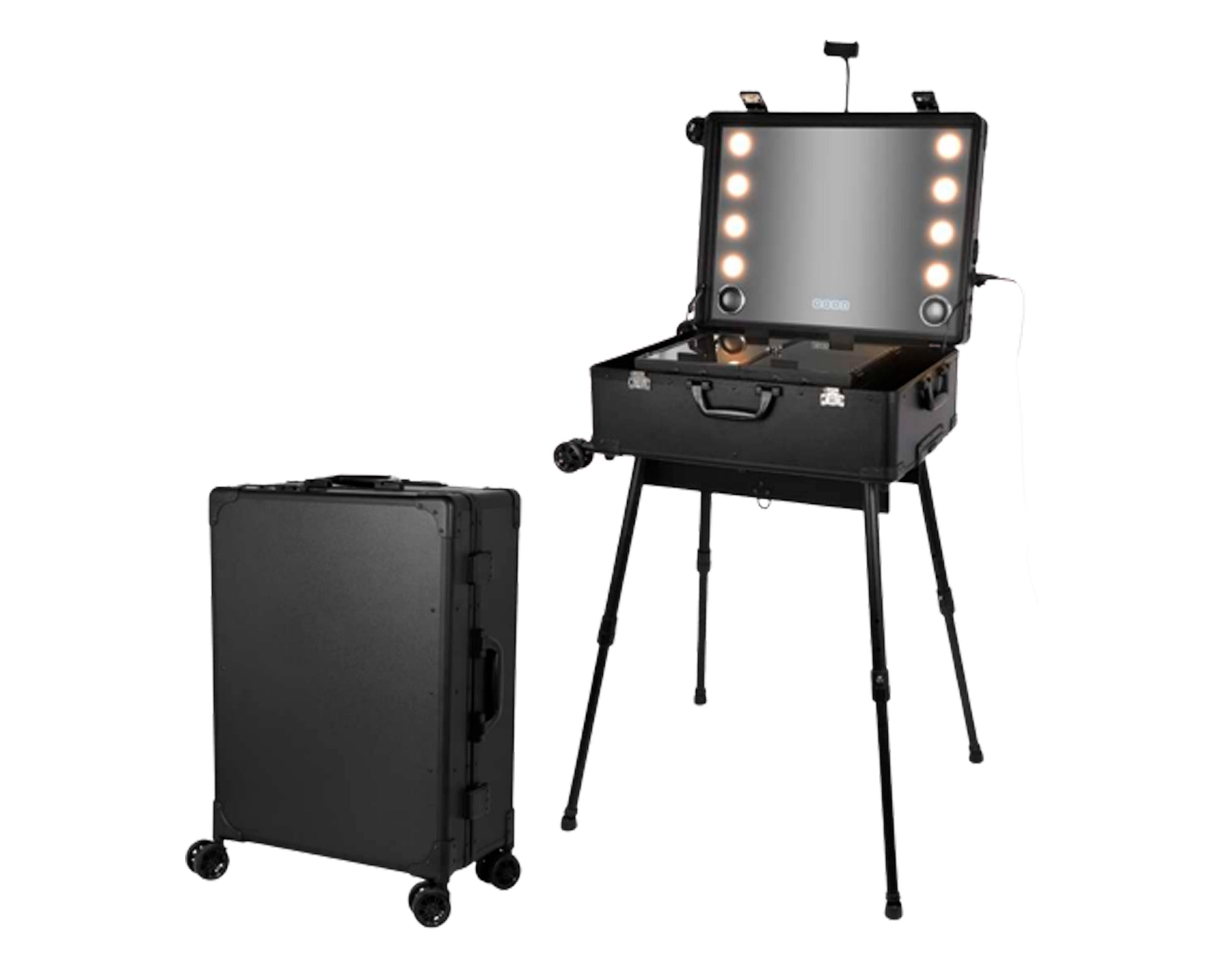Maleta Profesional de Maquillaje o Peluquería Talla XL con 8 Luces Led