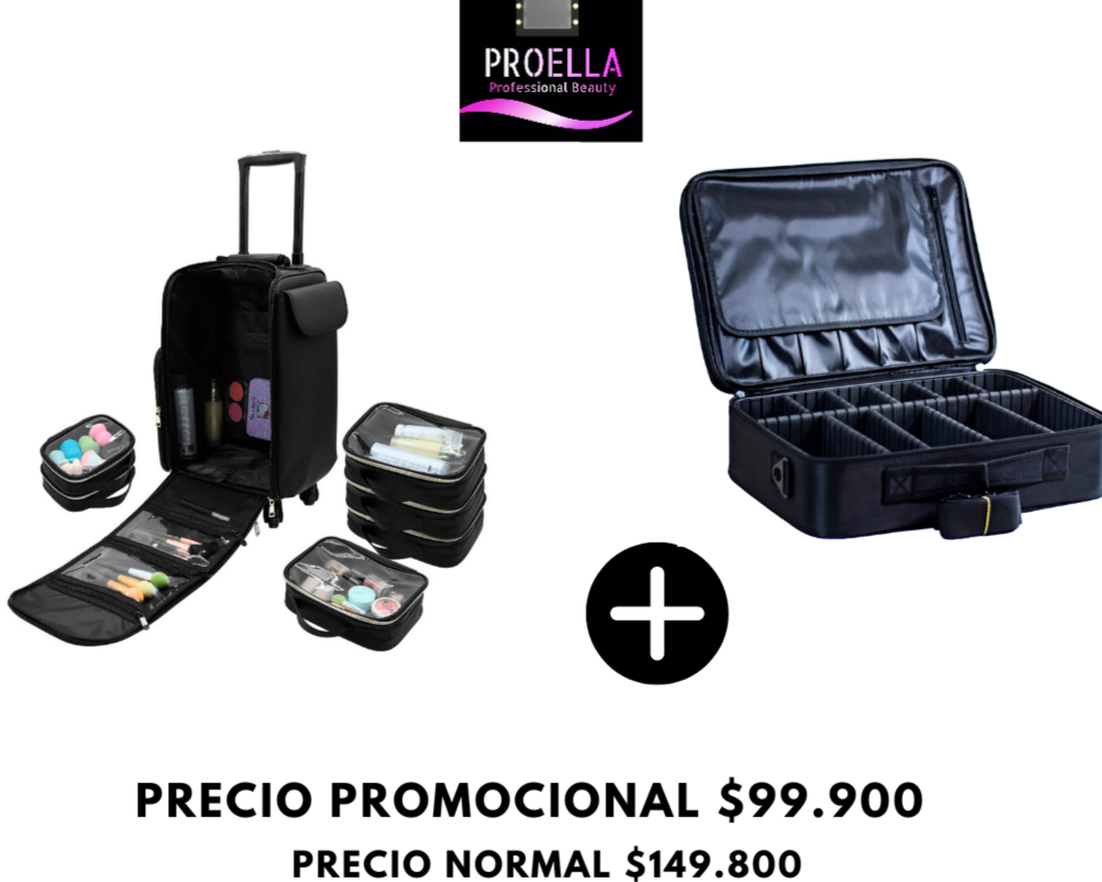 Pack Maletas Estilista o Maquillaje S - ¡Organización y Estilo en Movimiento!