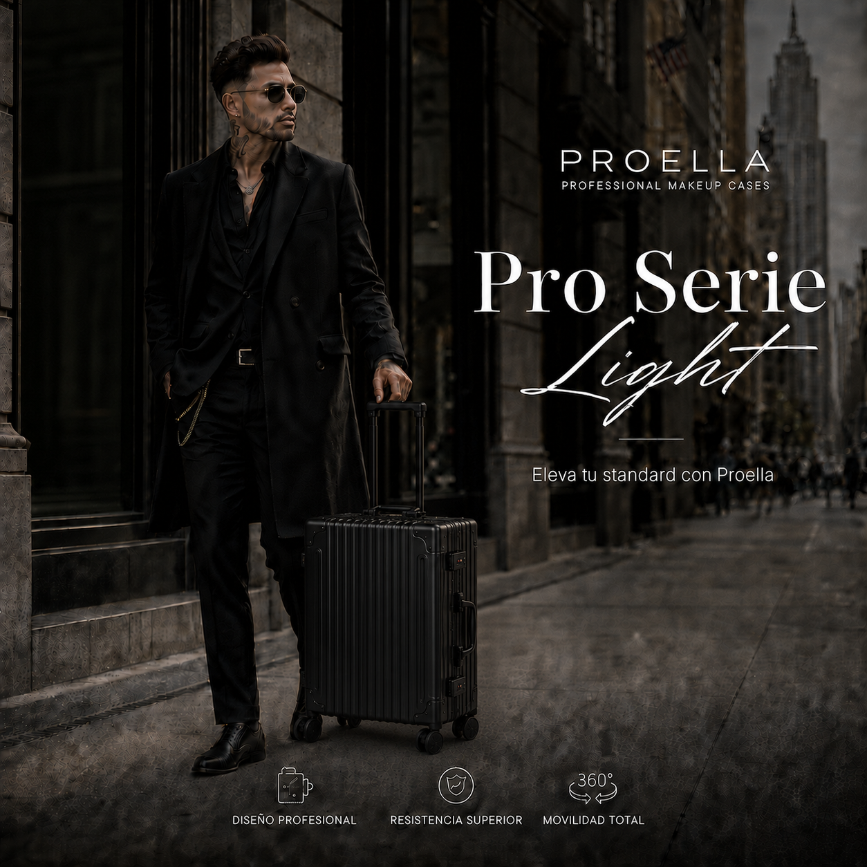 Maleta Profesional L con Luces y Parlantes