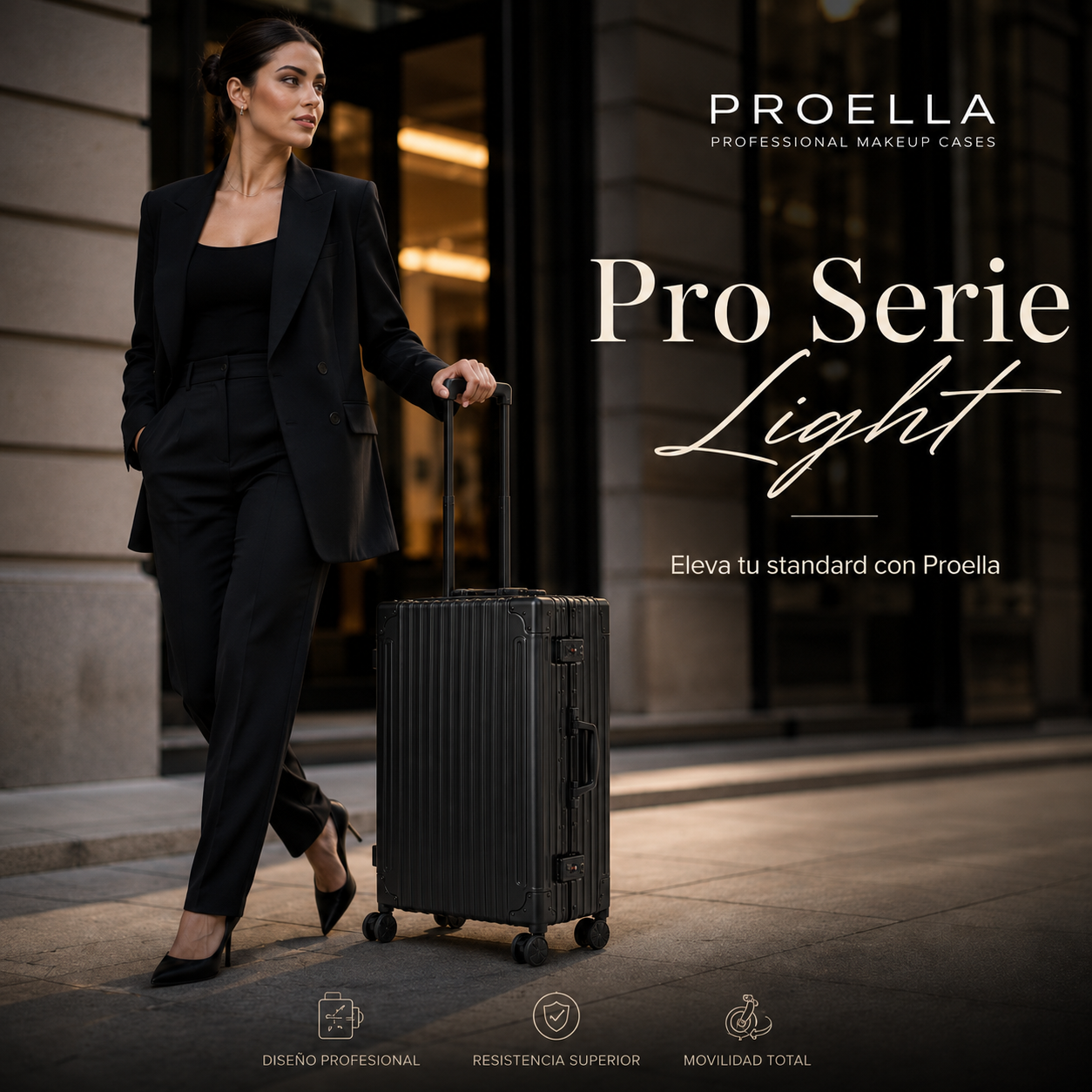 Maleta Profesional L con Luces y Parlantes