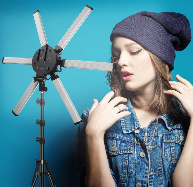 Iluminación LED Profesional Fotografía Estrella 6 Focos