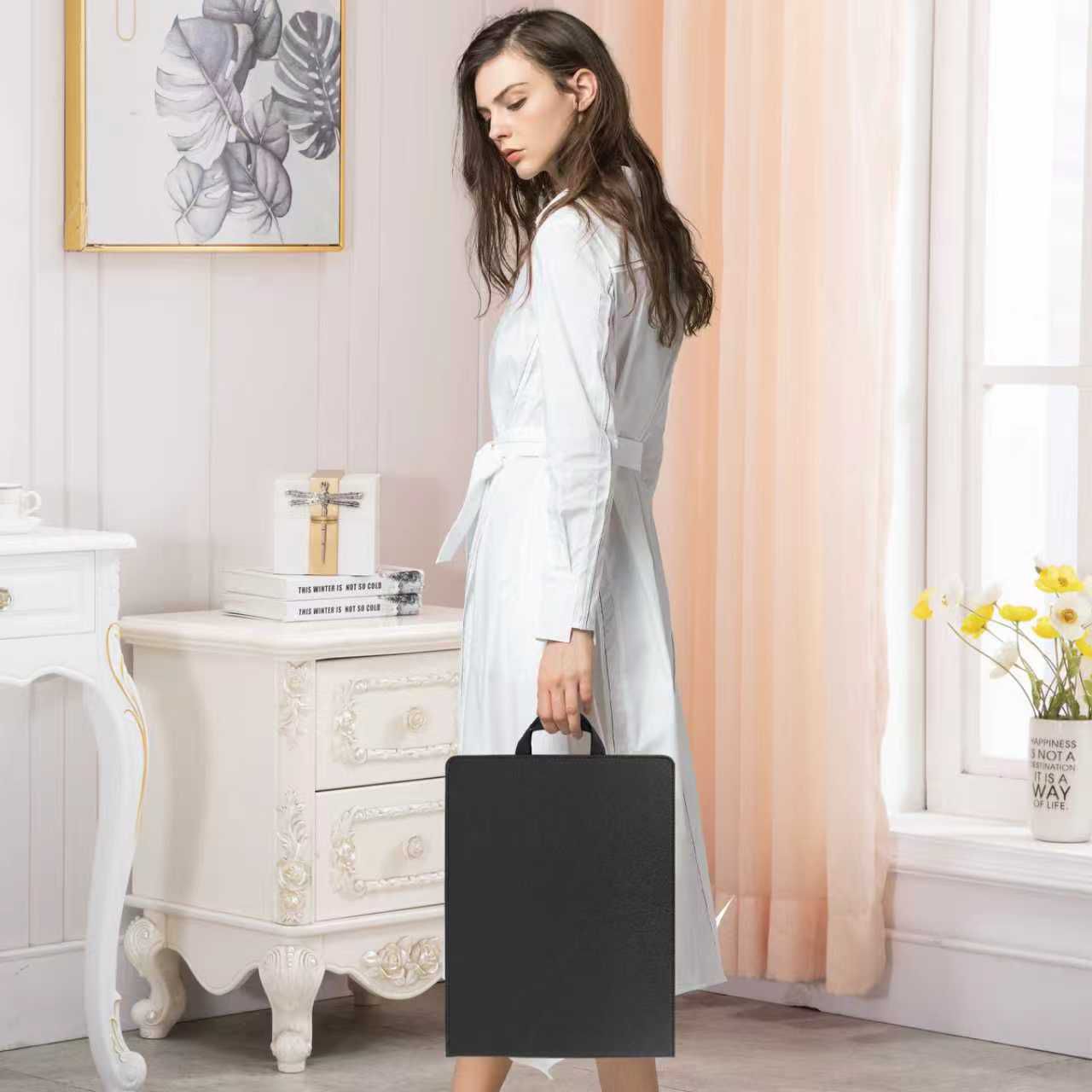 Espejo de Tocador con Luz Led Recargable y Funda para Transportar