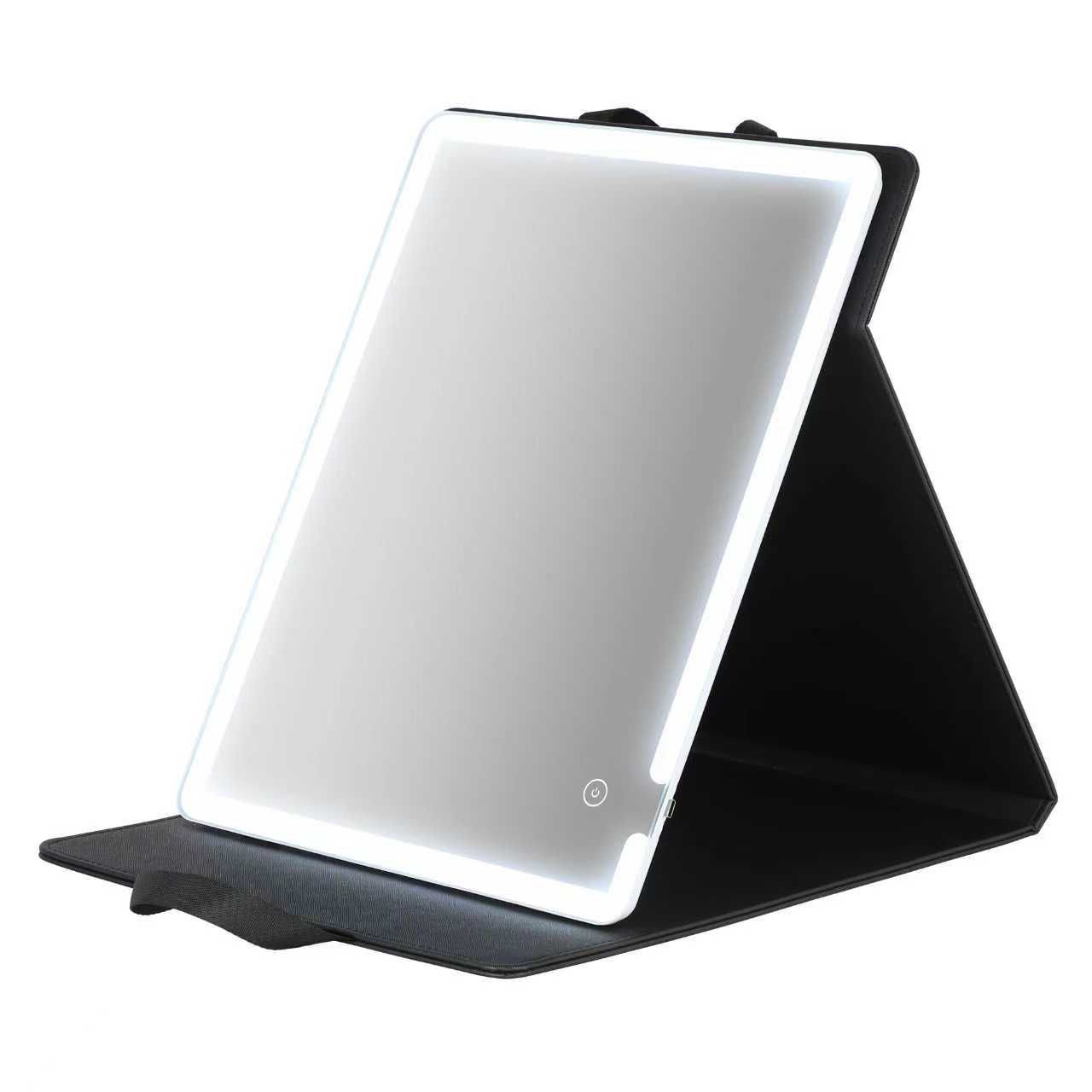 Espejo de Tocador con Luz Led Recargable y Funda para Transportar