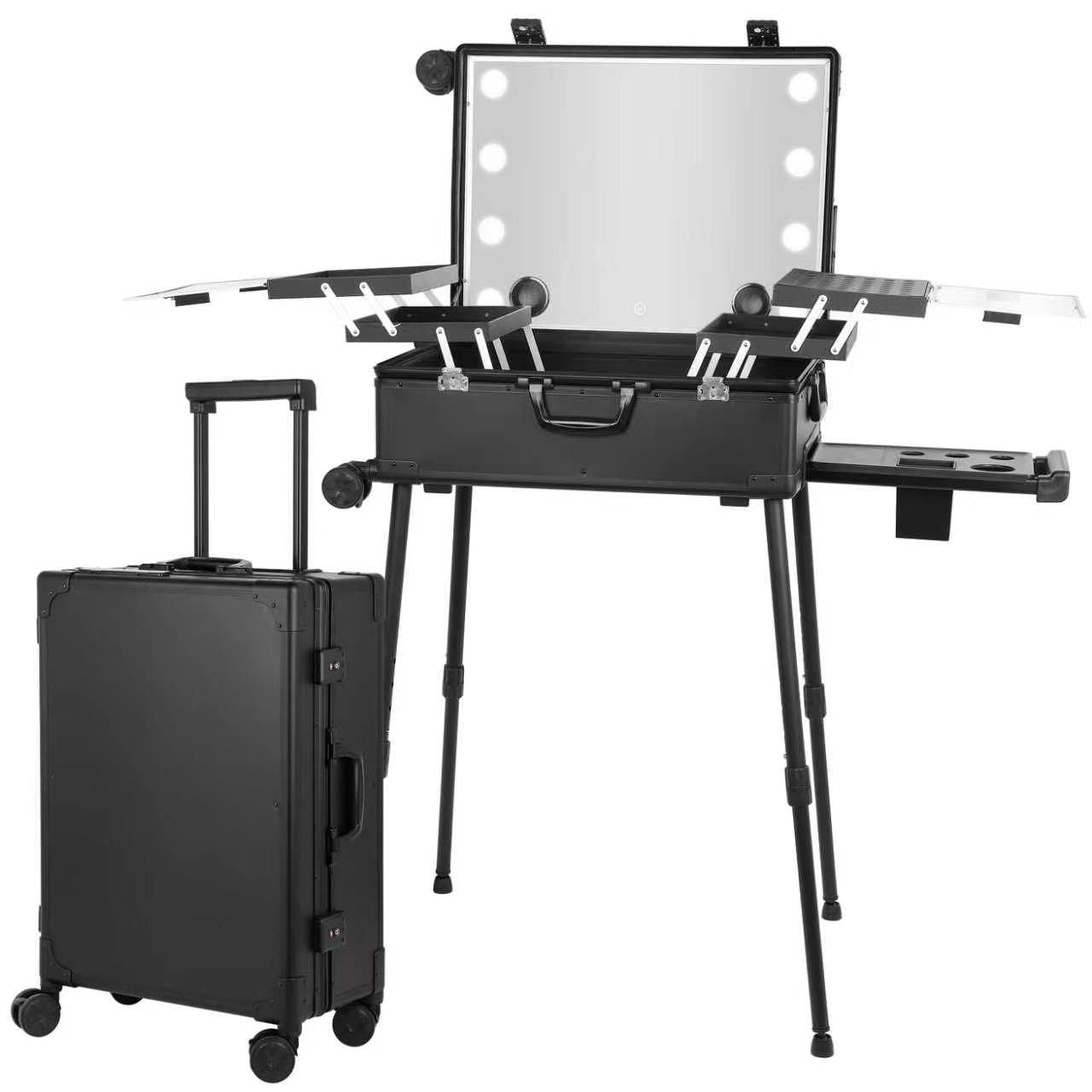 Maleta Profesional  M  8 Luces Led y Parlantes