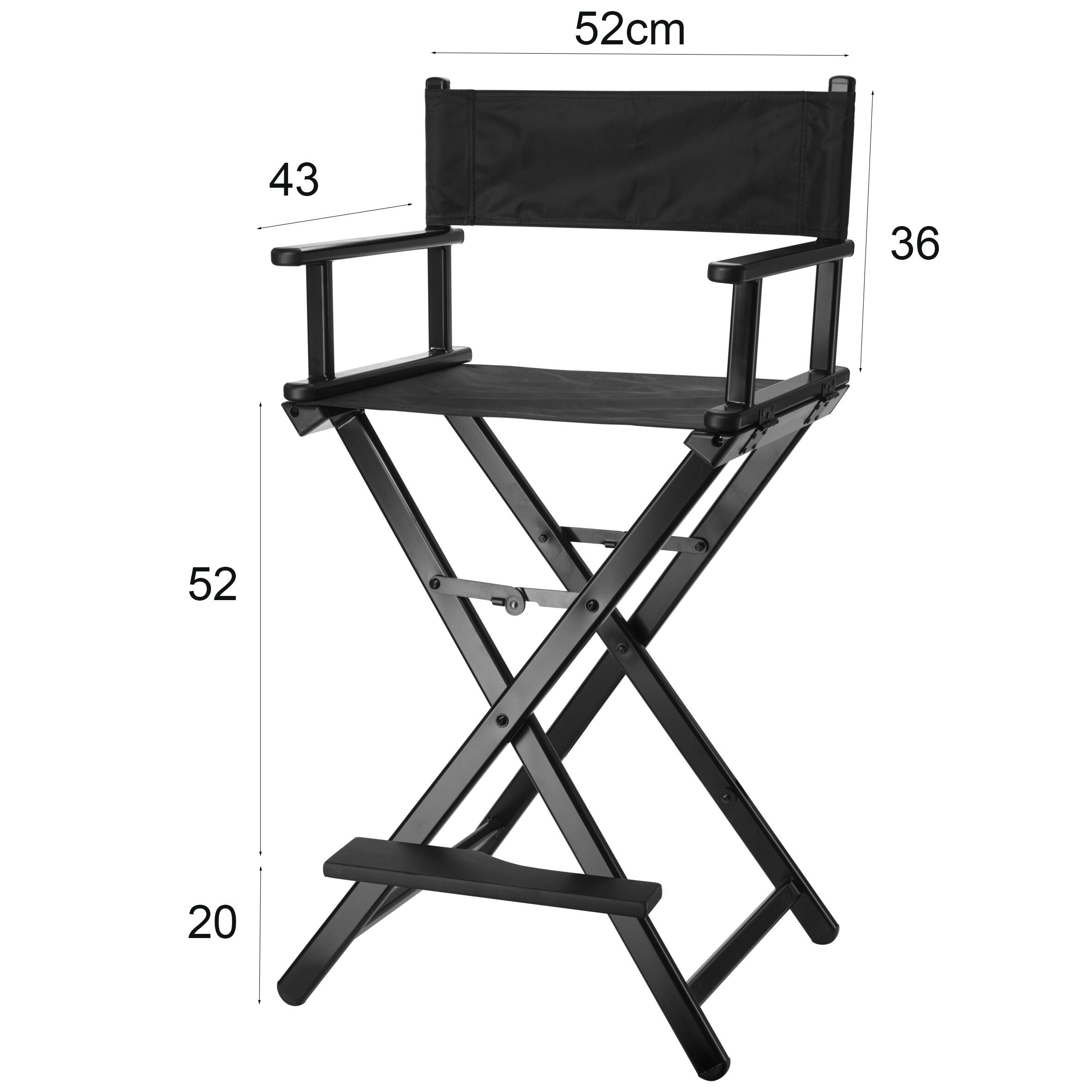 Silla Director para Makeup Artist con Cabecera + Bolso para transportar