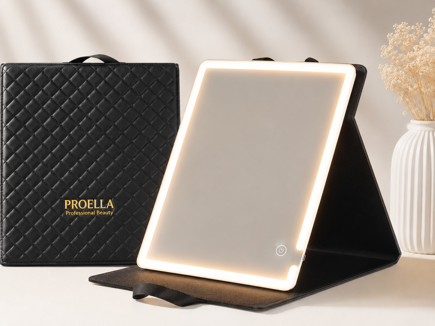 Espejo de Tocador con Luz Led Recargable