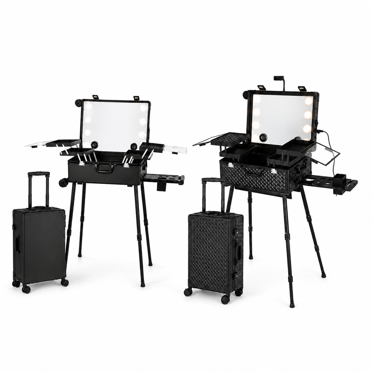 Maleta Profesional  M  8 Luces Led y Parlantes